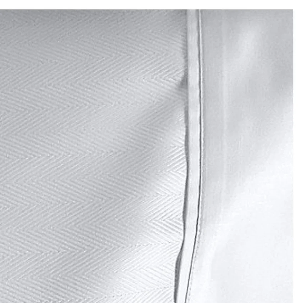 new WHITE HERRINGBONE Wamsutta 625 TC 100% Pimacott Cotton STANDARD Pillowcases